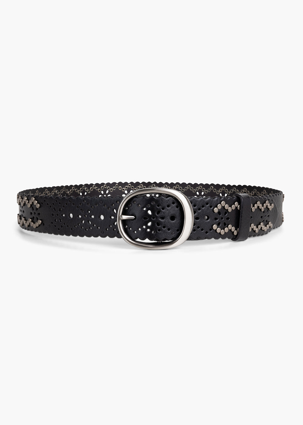 Black Rivet Belt