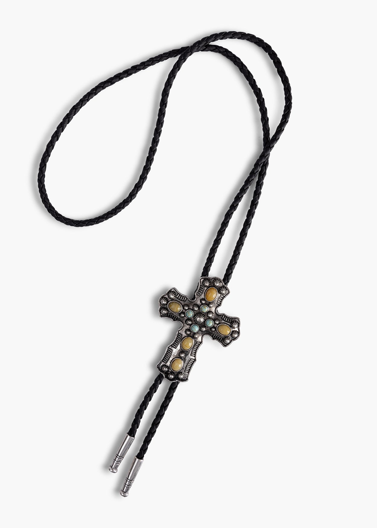 Navajo cross Bolo tie