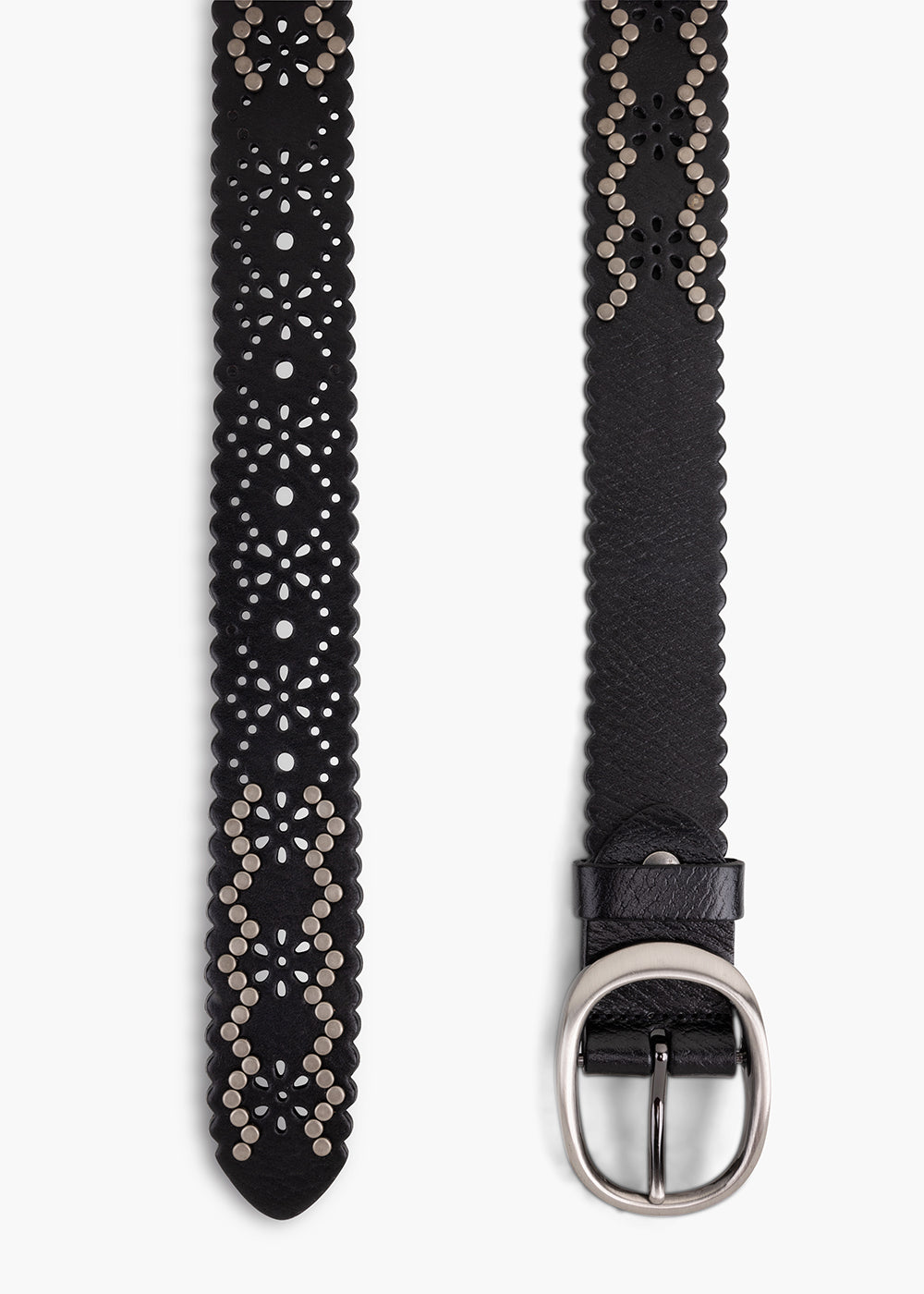 Black Rivet Belt