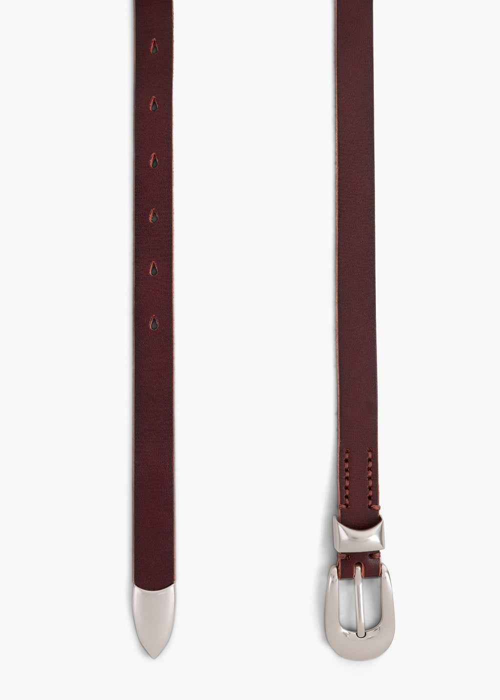 Burgundy thin Belt