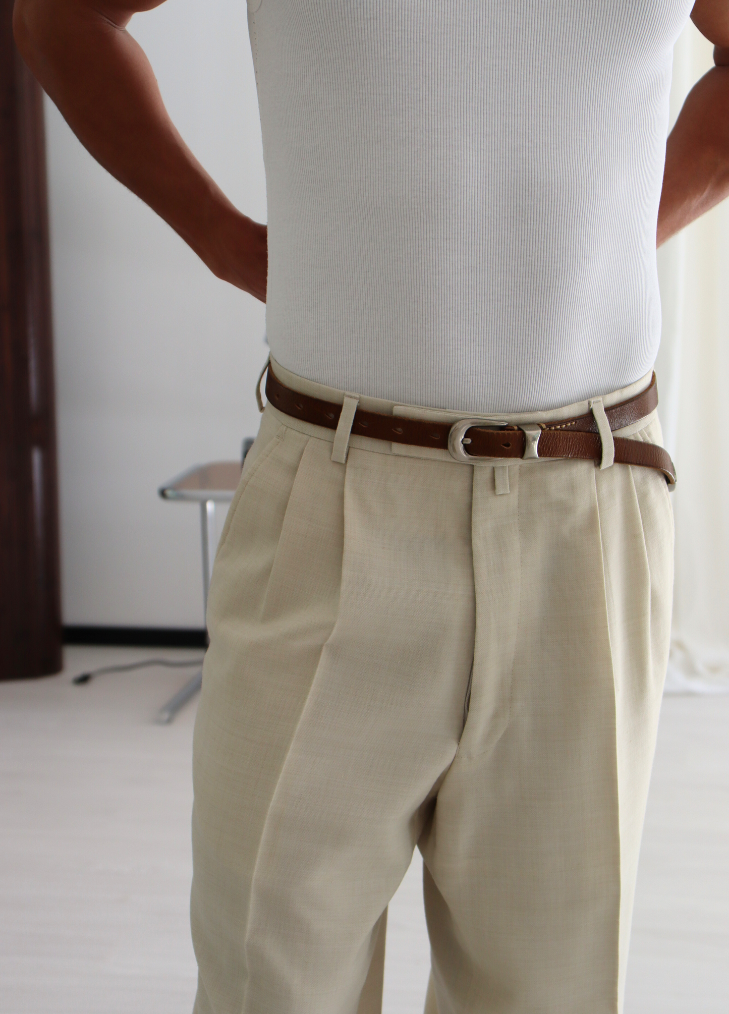 Light Brown thin Belt