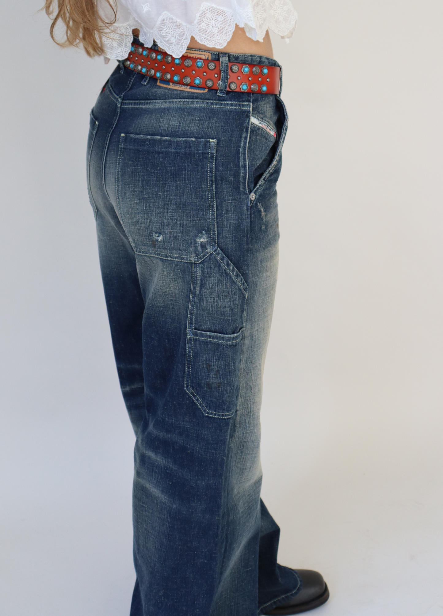 Red studded Belt