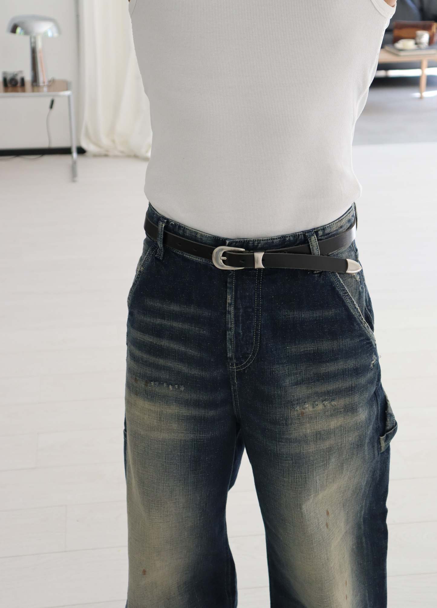 Black thin Belt