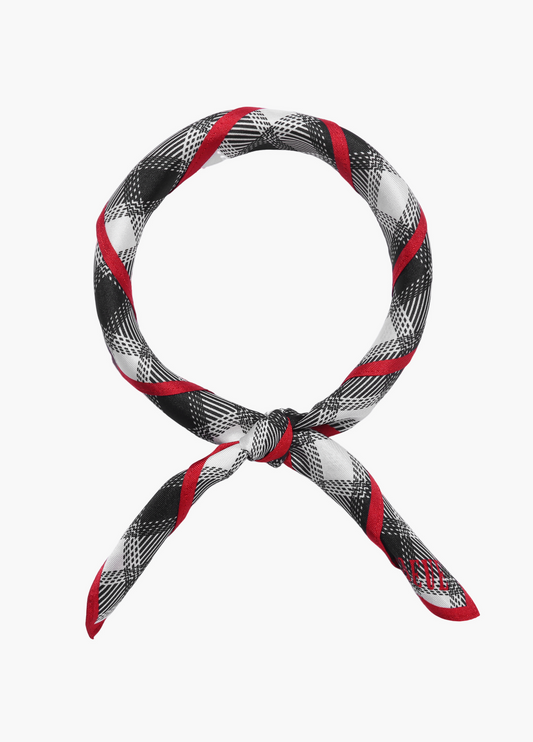 Black Plaid Bandana