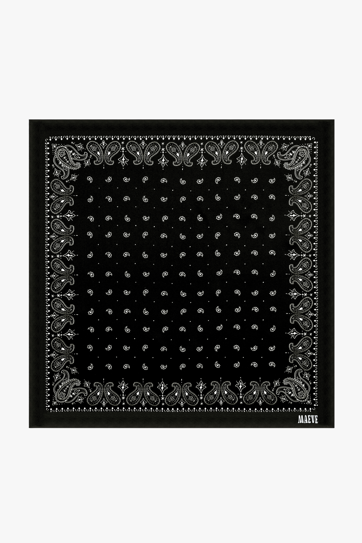 Black Paisley Bandana
