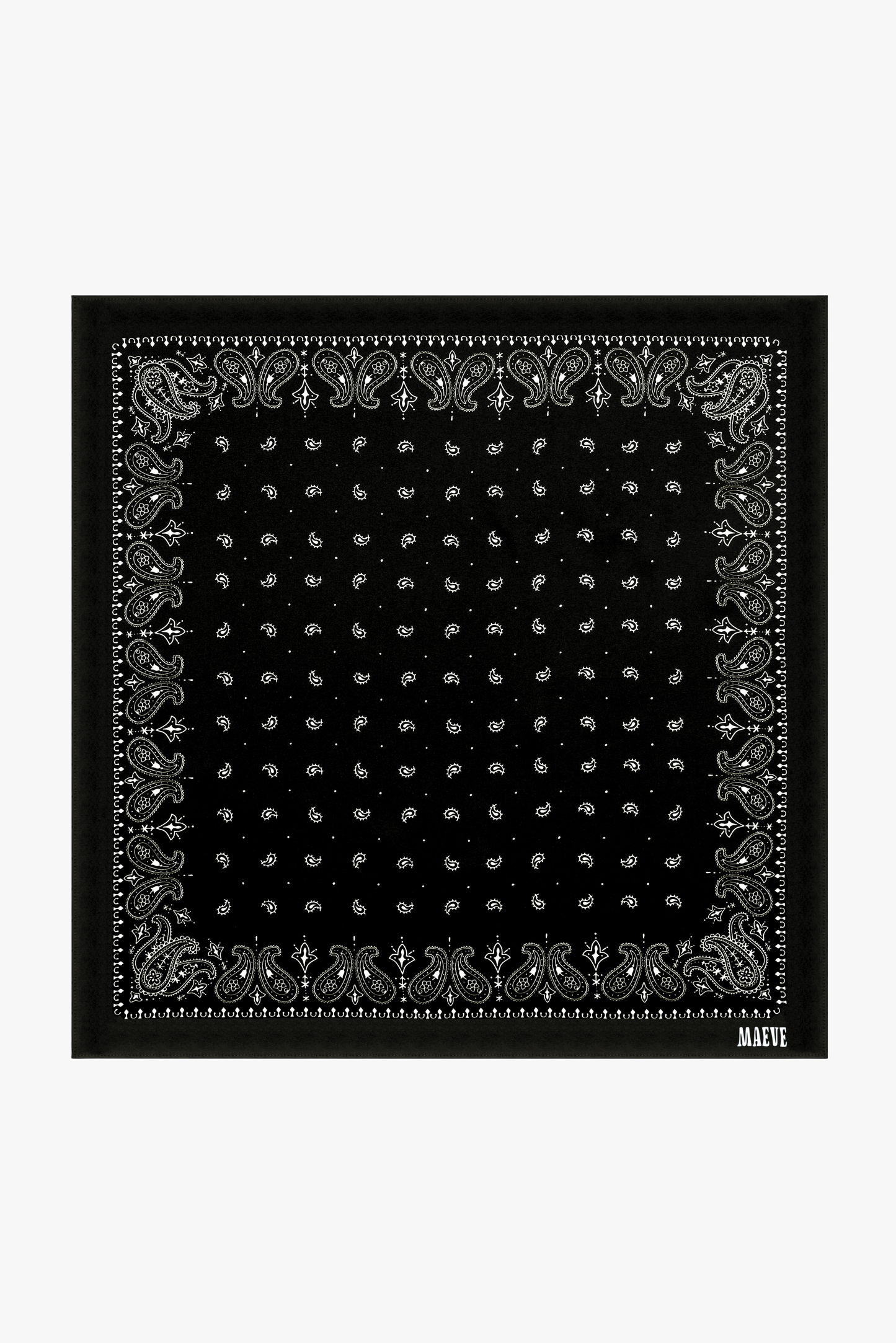 Black Paisley Bandana