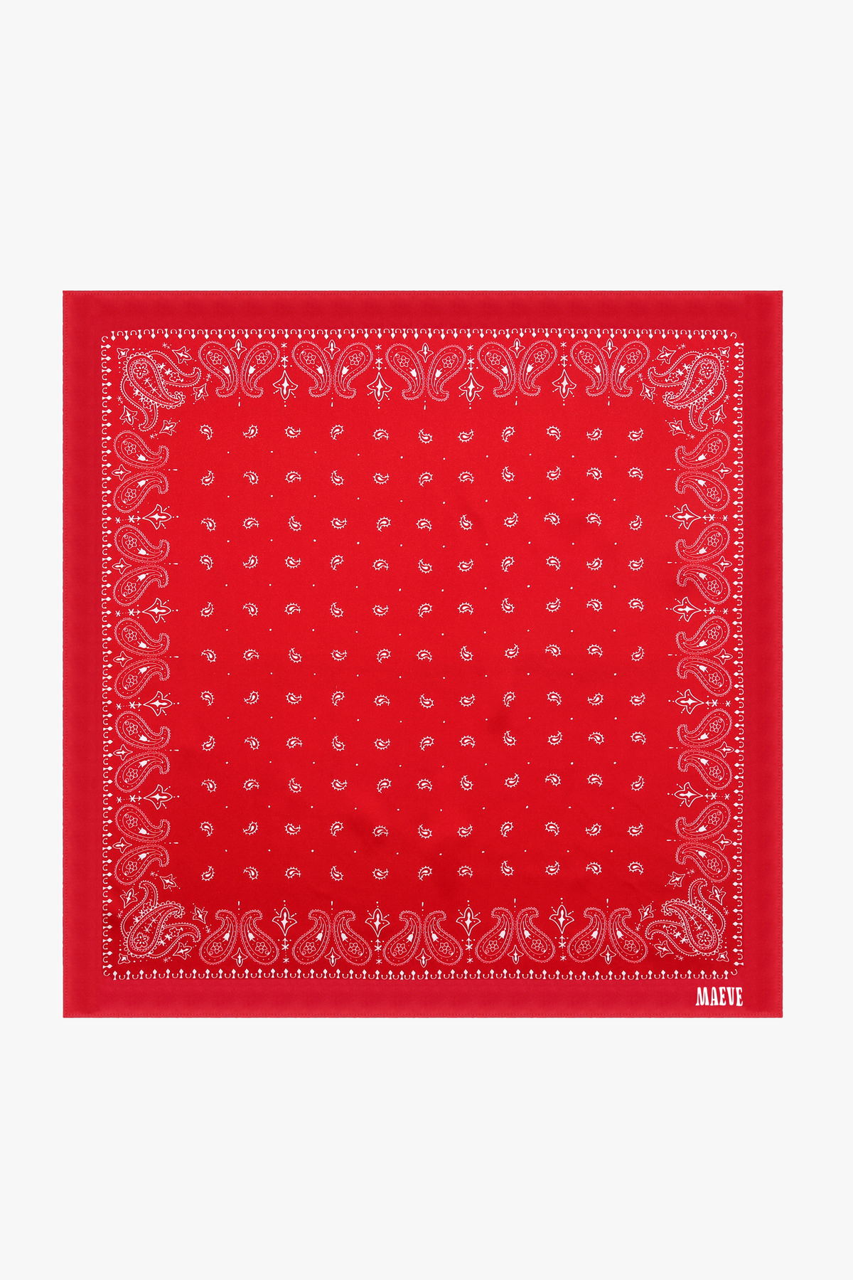 Red Paisley Bandana