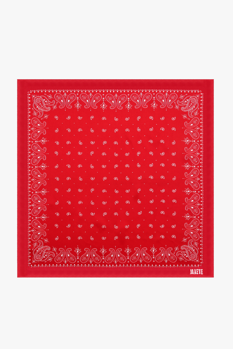 Red Paisley Bandana