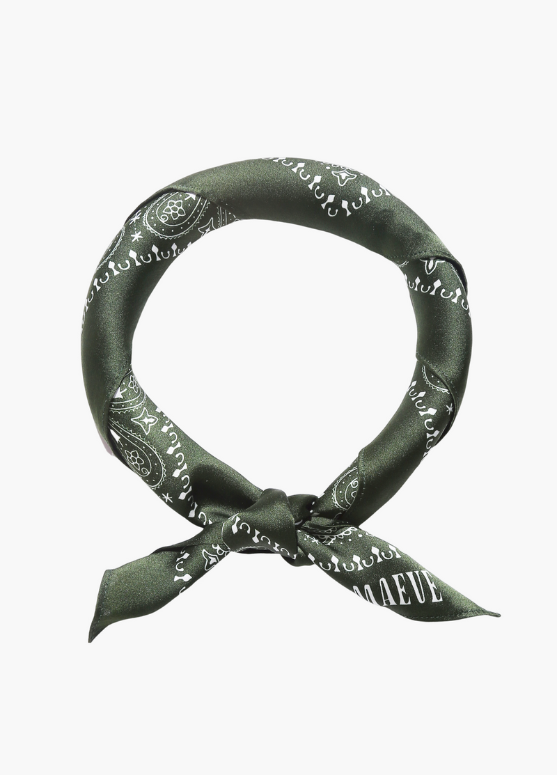 Green Paisley Bandana