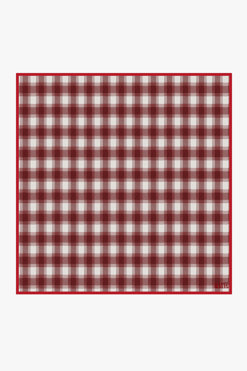 Cherry wood Plaid Bandana