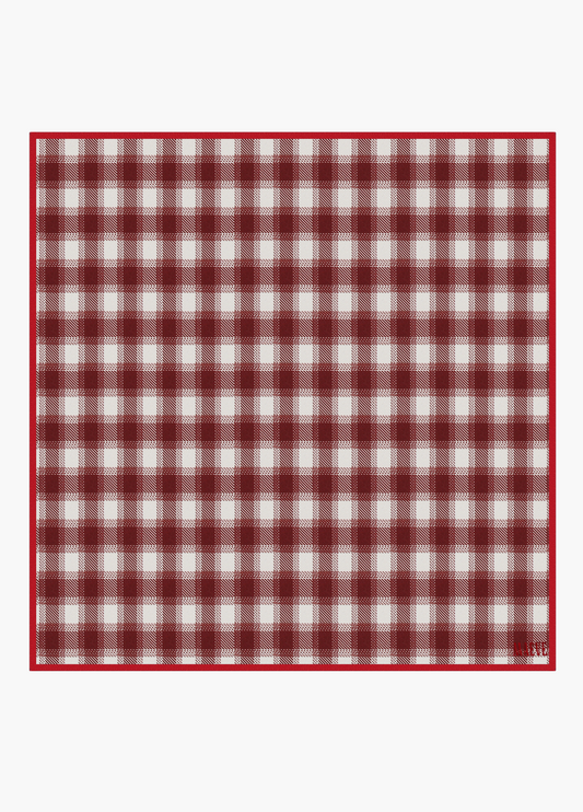 Cherry wood Plaid Bandana