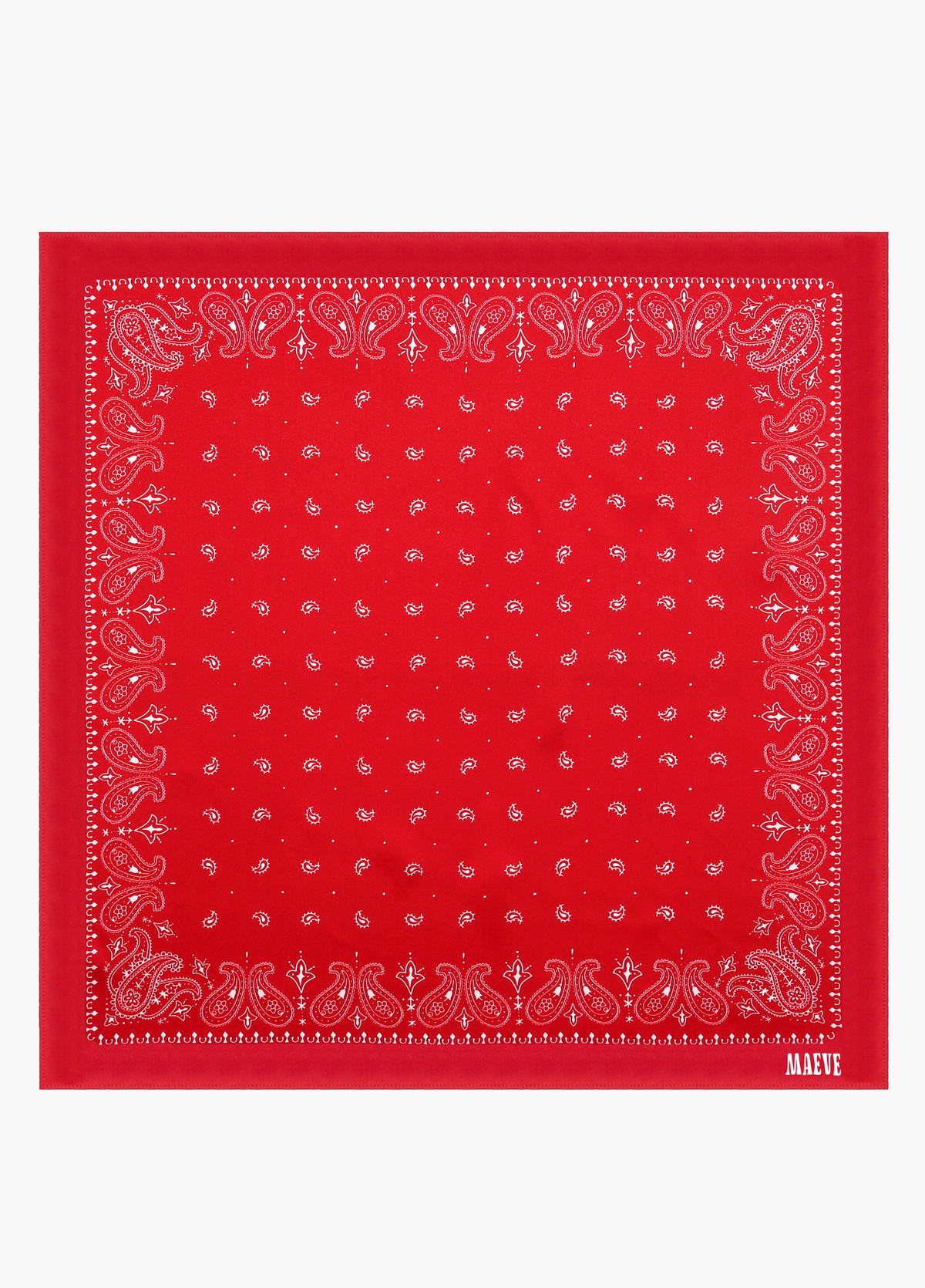 Red Paisley Bandana