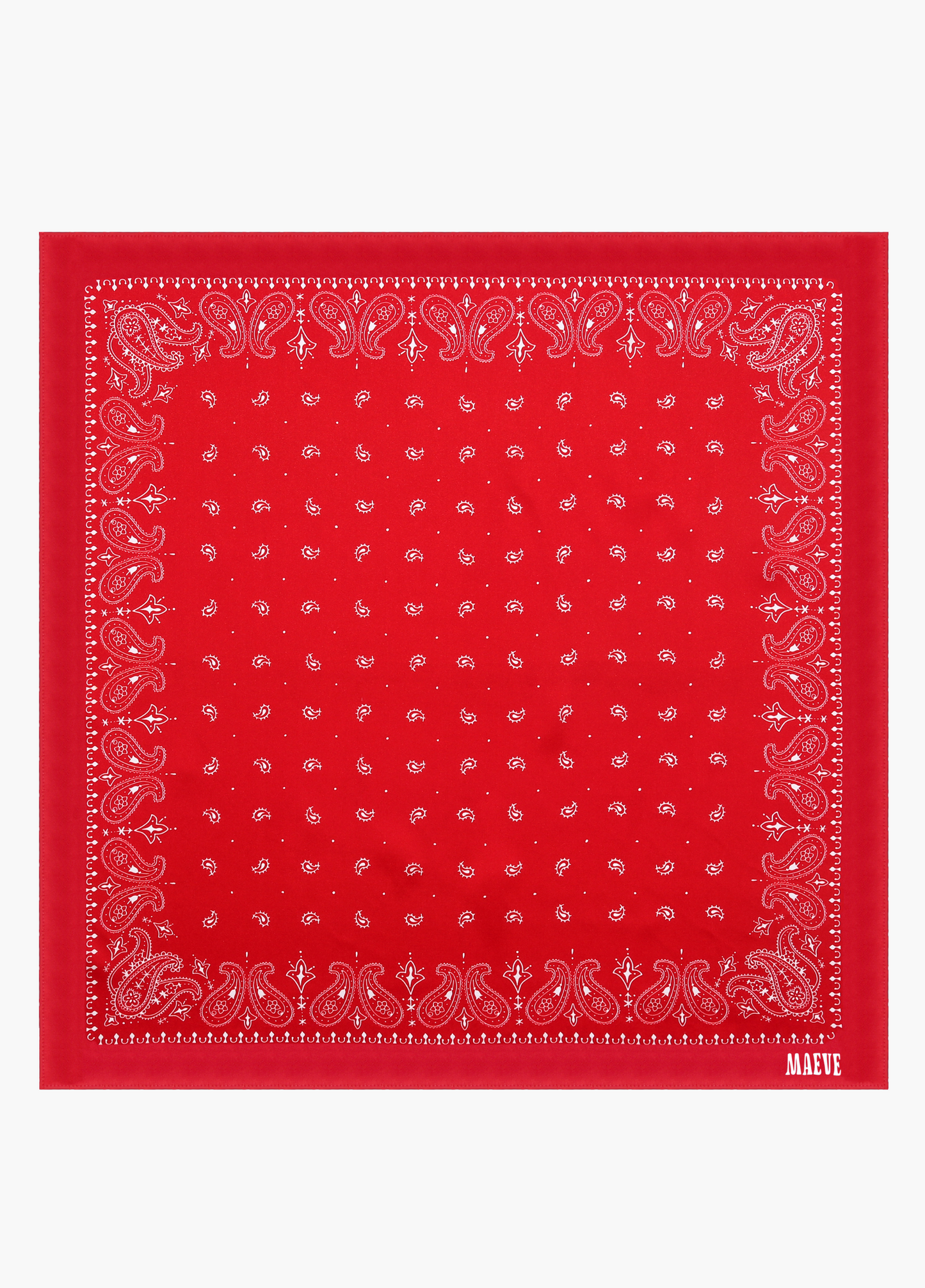 Red Paisley Bandana