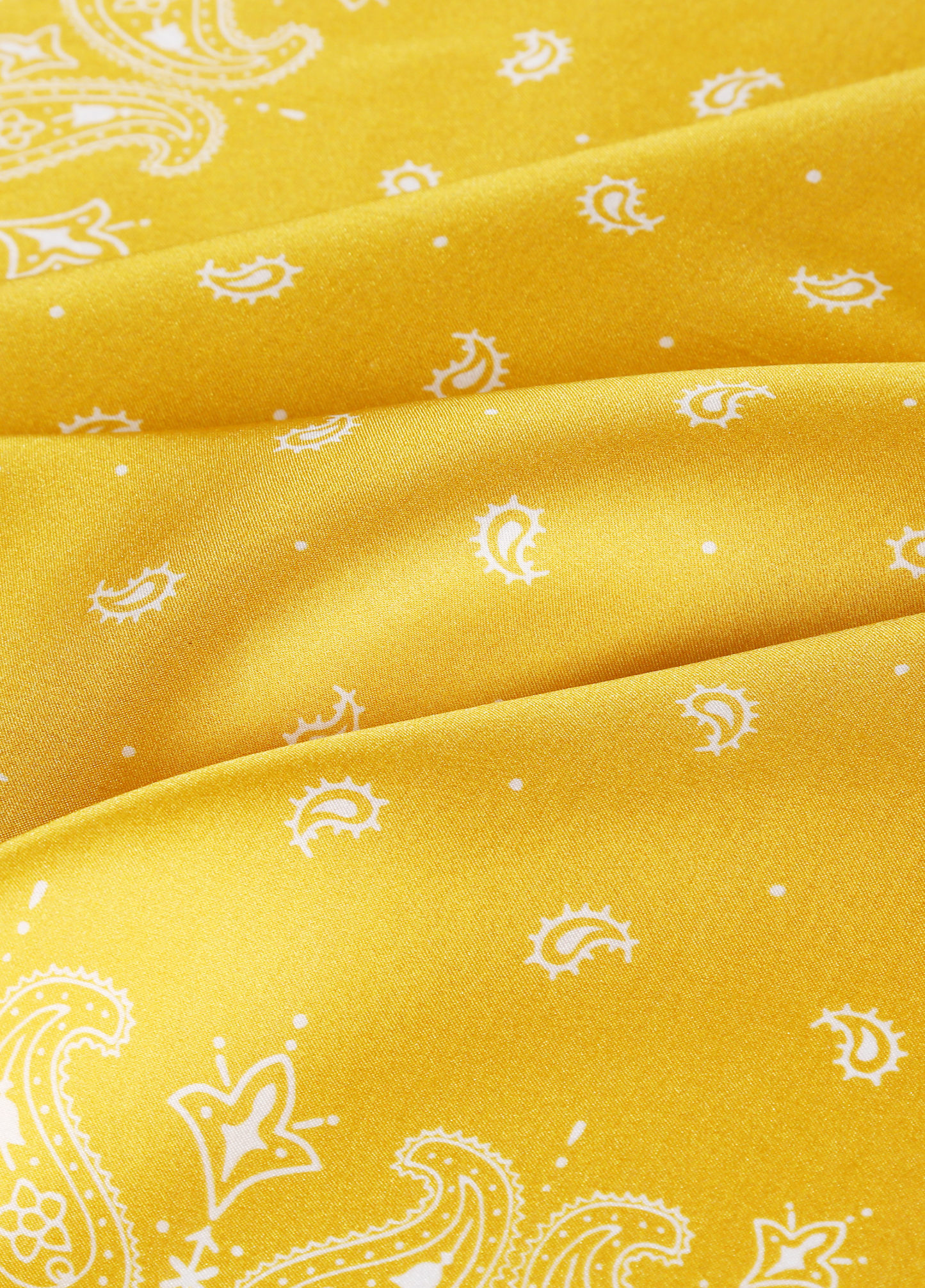 Yellow Sand Paisley Bandana