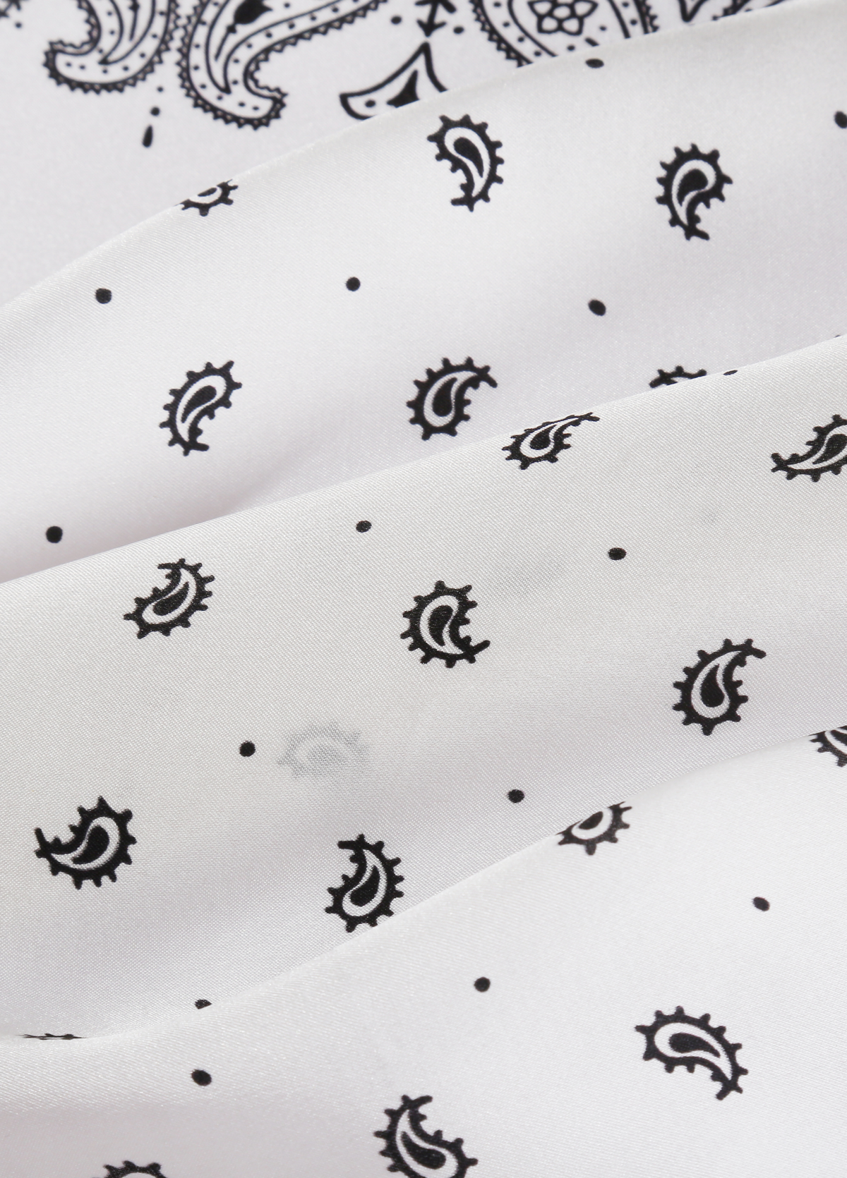 White Paisley Bandana