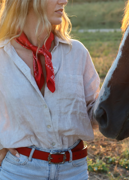 Red Paisley Bandana