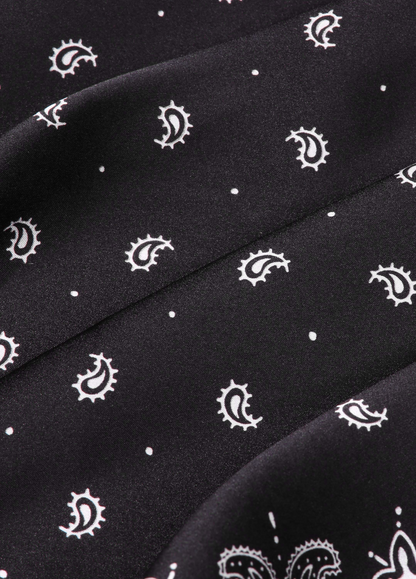 Black Paisley Bandana