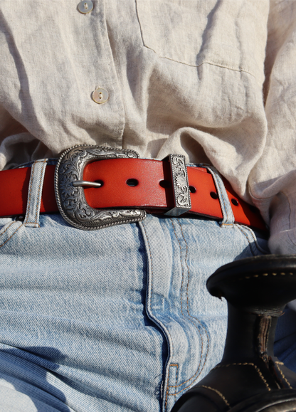 Red studded Belt