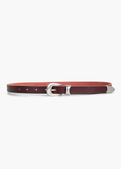 Burgundy thin Belt