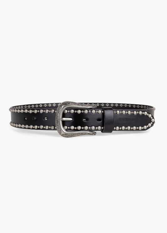 Black Studded Belt