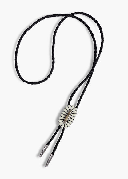 Oval shell Bolo tie