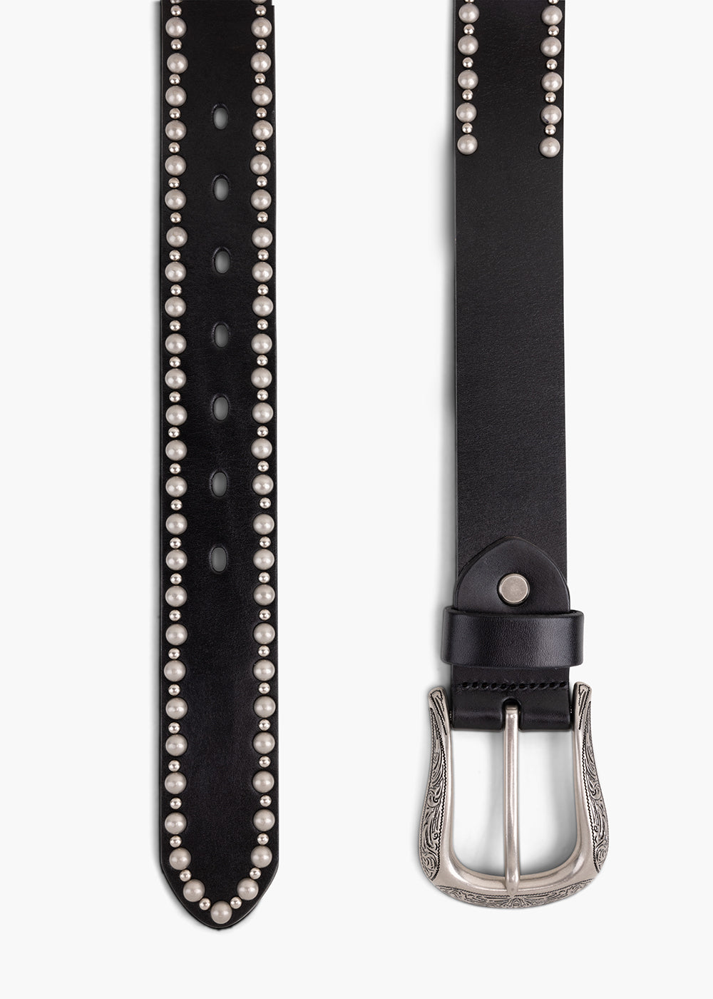 Black Studded Belt