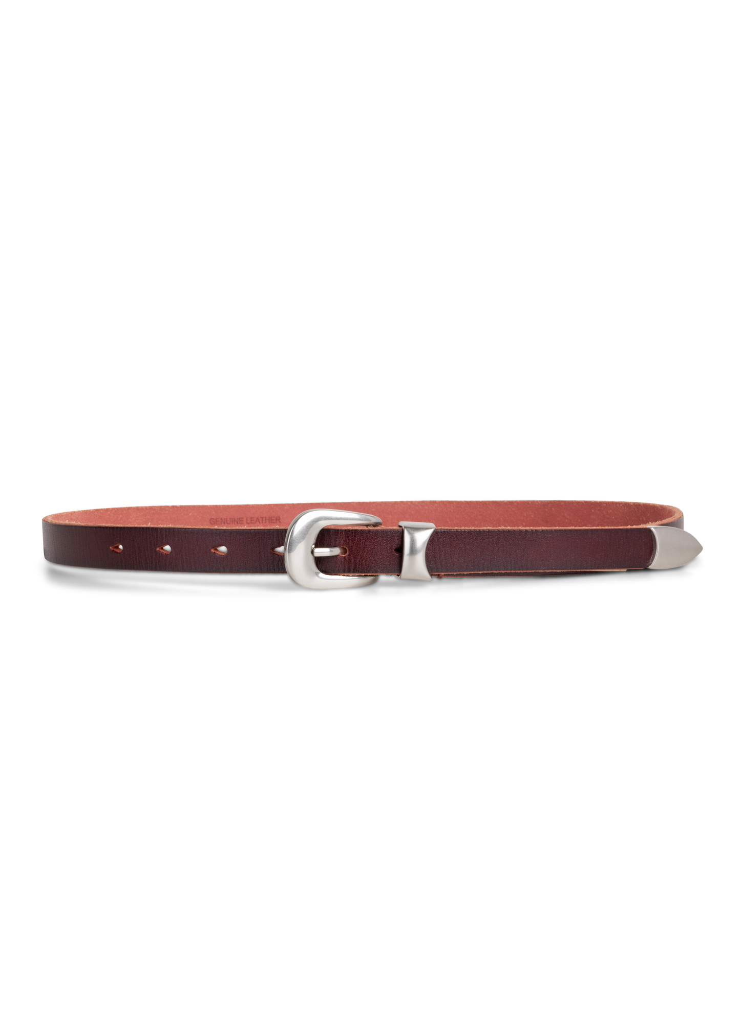 Burgundy thin Belt