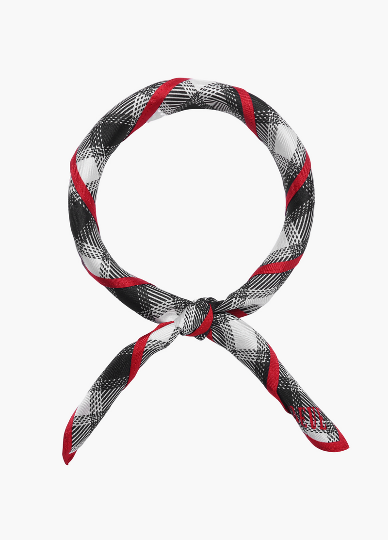Black Plaid Bandana