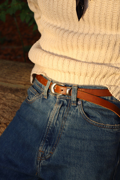 Light Brown thin Belt