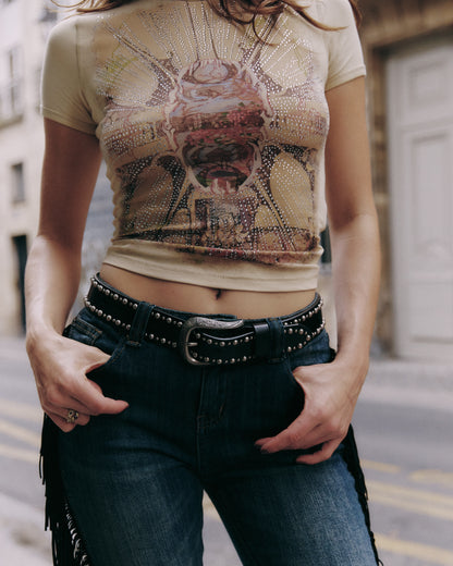 Black Studded Belt