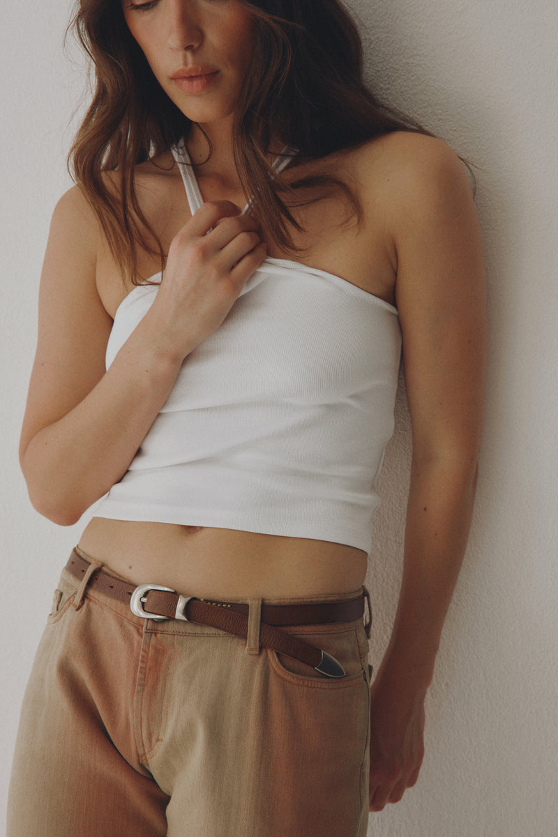 Light Brown thin Belt