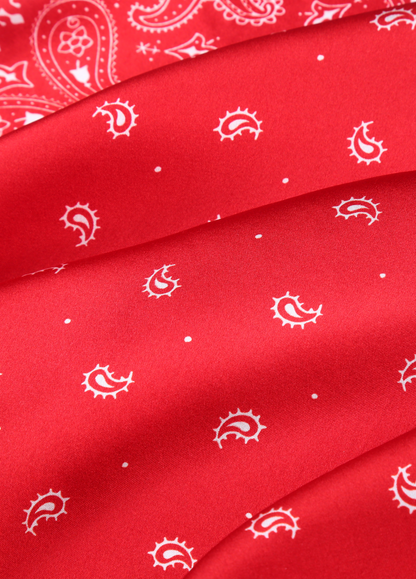 Red Paisley Bandana